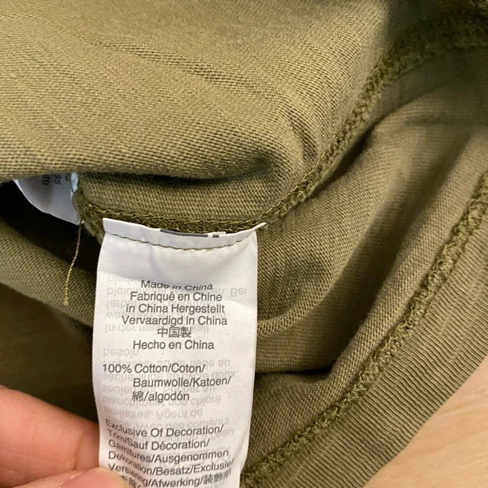 J Crew Henley T Shirt Mens Small Army Green Long‎ Sleeve